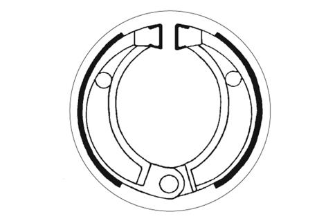 Bremsbacken SBS 2043 86mm x 20mm für Honda MB S CR R 80 ccm Bj. 1980 - 1991