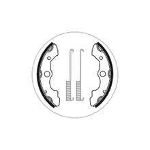 ganasce freno SBS 2045 160 mm x 30 mm