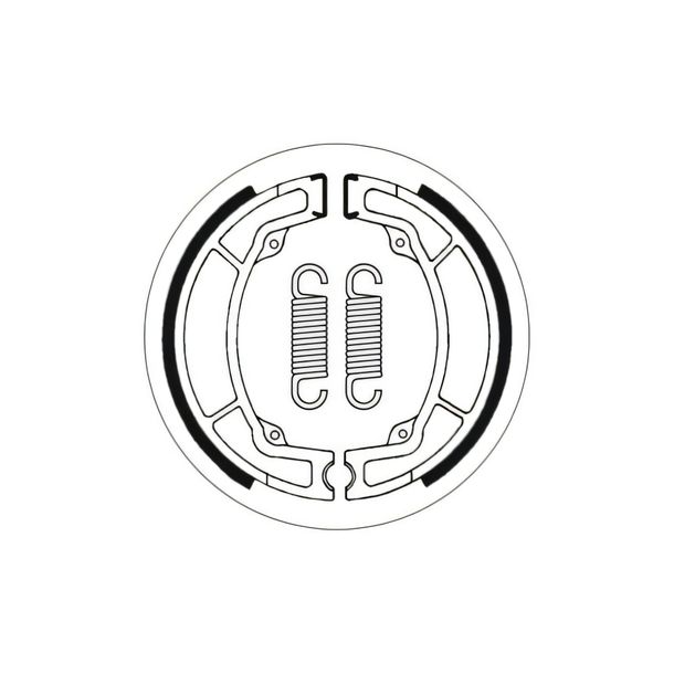 Bremsbacken SBS 2049 130mm x 22mm für Yamaha YZ TY IT 125 - 250 ccm Bj. 1983 - 1990