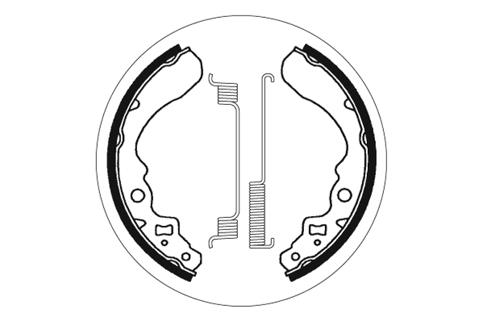 Remblokken SBS 2053 165mm x 32mm voor Suzuki LT H W EF S WDX F4 E Quadrunner R Quadracer SK SL 250 ccm