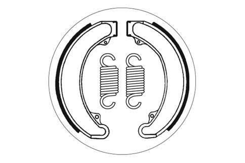 Mâchoires de frein SBS 2071 180 mm x 30 mm pour Honda CB Four 350 ccm Année 1974