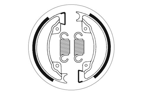 Zapatas de freno SBS 2077 130 mm x 25 mm para Honda XL R 500 ccm Año 1982 - 1985