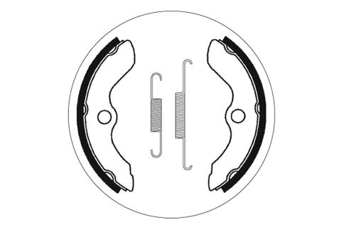 Zapatas de freno SBS 2083 130 mm x 26 mm para Honda TRX FourTrax II 200 ccm