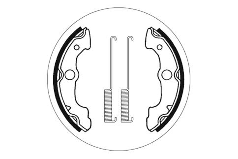 Mâchoires de frein SBS 2085 160 mm x 21 mm pour Honda TRX EX X SporTrax FourTrax Foreman FA Rincon LC 400 - 680 ccm