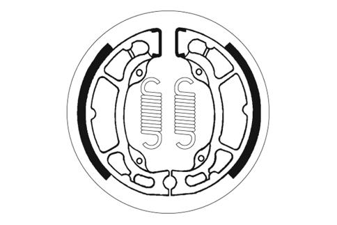Mâchoires de frein SBS 2087 100 mm x 28 mm