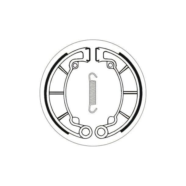 Bremsbacken SBS 2088 180mm x 30mm für Kawasaki KH MACH I 250 / 400 ccm Bj. 1976 - 1980