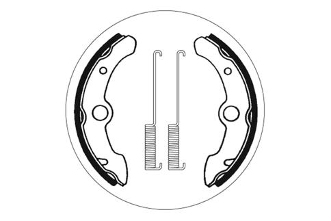 Zapatas de freno SBS 2114 160 mm x 30 mm
