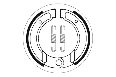 Zapatas de freno SBS 2120 130 mm x 30 mm