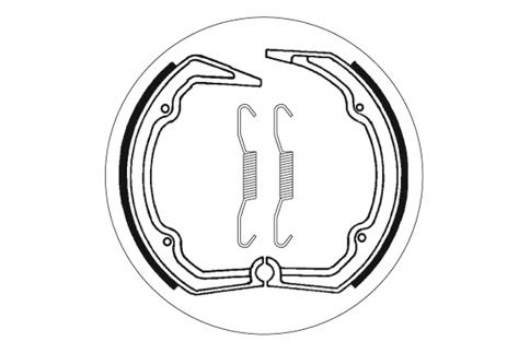 Mâchoires de frein SBS 2141 220 mm x 25 mm pour Beta RR REV3, BMW R 65 LS 250 / 650 ccm Année 1981 - 2013