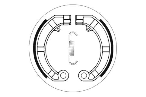 Bremsbacken SBS 2146 150mm x 24mm für Vespa PX, Classic PK S Lusso Elestart 1 SS V5S1T HP V5N2T Automatica VVM1T VAM1T VA81T 50 - 200 ccm