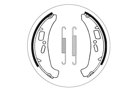 Mâchoires de frein SBS 2185 170 mm x 26 mm