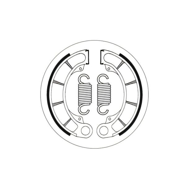 Bremsbacken SBS 2198 160mm x 30mm für Honda FES Pantheon Foresight 125 - 250 ccm