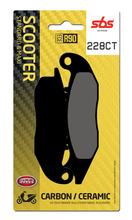 Pastilhas de Freio SBS 228CT Carbon Tech para Honda PCX i.e., Piaggio Medley 4V D New Fly 3V Aprilia SR GT 125 / 150 ccm