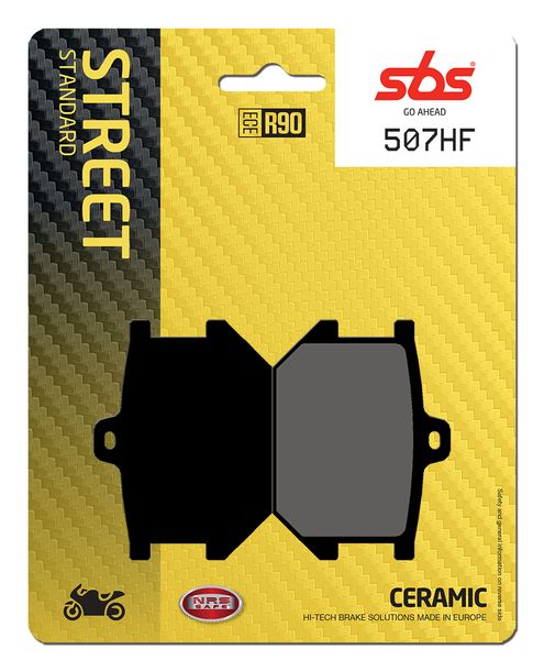 SBS 507HF Street Ceramic brake pads for Yamaha SR XS RD 250 - 1100 ccm Year 1975 - 1992