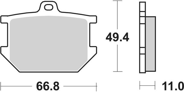 Bremsbeläge SBS 507LF Street Ceramic