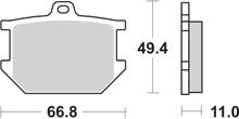 Brzdové destičky SBS 507LF Street Ceramic
