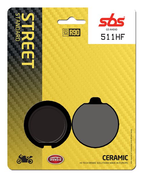 Bremsbeläge SBS 511HF Street Ceramic für Suzuki GS D E L 400 - 850 ccm Bj. 1977 - 1983