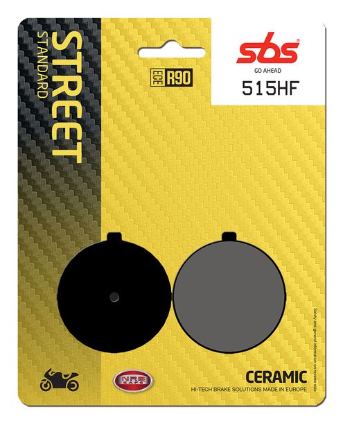 SBS 515HF Street Ceramic brake pads for Suzuki GT E X5 GS 200 - 1000 ccm Year 1976 - 1983