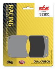 Plaquettes de frein à double carbone SBS 523DC Road Racing pour Triumph T140 Bonneville TR7 T Tiger Trail V 750 ccm Année 1973 - 1997