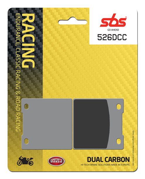 Pastillas de freno de doble carbono SBS 526DCC Road Racing Classic