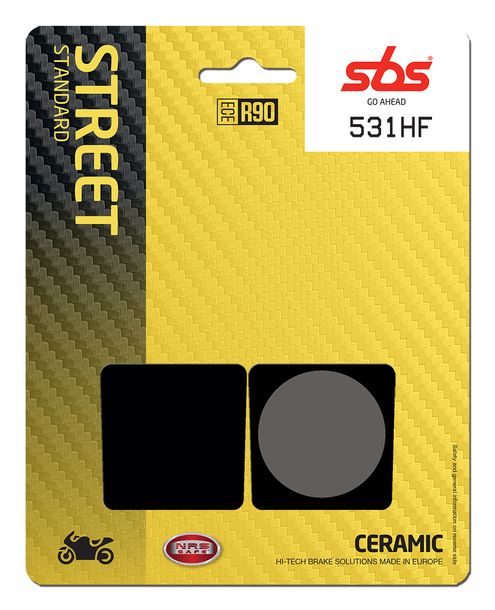 Bremsbeläge SBS 531HF Street Ceramic für Yamaha RDM FS1 RS RD DX 50 - 200 ccm