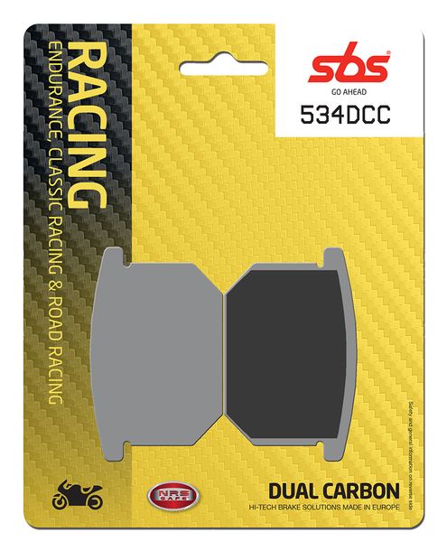 Pastillas de freno de doble carbono SBS 534DCC Road Racing Classic