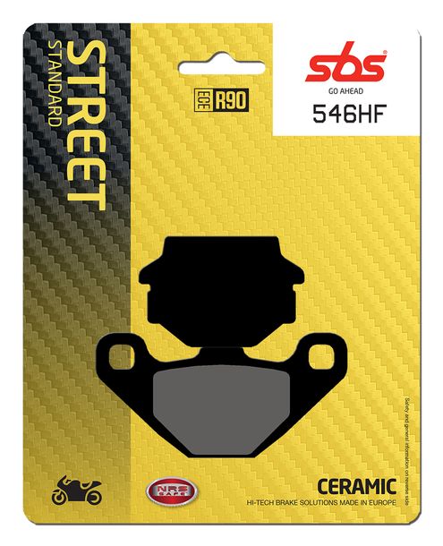 Bremsbeläge SBS 546HF Street Ceramic für Suzuki GS S SU GN, SYM Husky Kawasaki GPZ ZR A KLR EL B Eliminator TU XT XTU 80 - 600 ccm Bj. 1980 - 1999