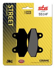 Pastilhas de Freio SBS 551HF Street Ceramic para Honda MBX, Sachs Madass Hyosung GV 2 Aguila Classic GT Kymco CK XRX Offraod Karion CMX Rebel SYM Wolf Legend