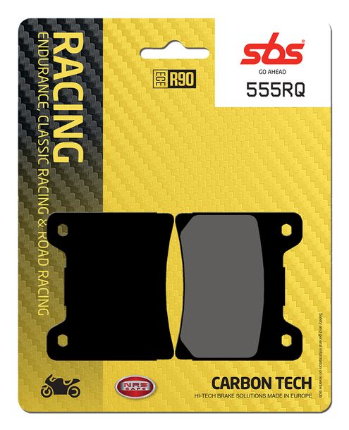 Bremsbeläge SBS 555RQ Road Racing Carbon Tech für Yamaha XJR BT Bull Dog FZR Exup R YZF Thunderace Thunder Cat Genesis 600 - 1300 ccm Bj. 1989 - 2006