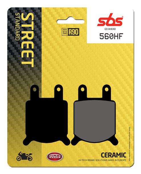 Plaquettes de frein SBS 560HF Street Ceramic pour Ducati Sport, Cagiva Alazzurra 650 / 750 ccm Année 1984 - 1991