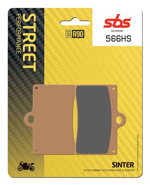 SBS 566HS Street Sinter brake pads for BMW R GS Adventure F ESA NineT Scrambler Pure Racer Urban, Derbi Boulevard Daelim S3 Fi Ducati S Cagiva Raptor