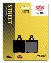 Pastilhas de Freio SBS 574HF Street Ceramic para Aprilia SR R LC Racing RS Netscaper RX MX AF1, Fantic Motor Oasis Tuareg Beta Alp 4.0 3 Cagiva Cruiser Koala