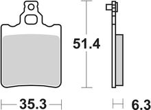 Bremsbeläge SBS 574LF Street Ceramic