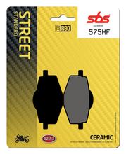 Pastillas de freno SBS 575HF Street Ceramic para Yamaha YBR DT LC 2 TZR R1 RE TDR R XT E, Benelli TRK 2 X LC-2 Sachs Roadster 6 50 - 805 ccm Año 1982 - 2019