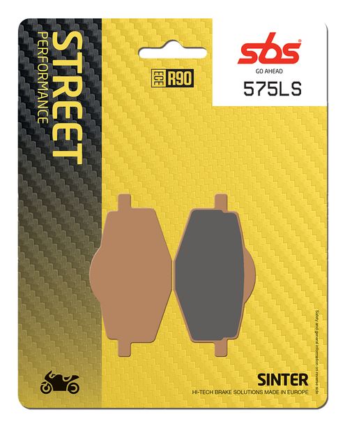 Bremsbeläge SBS 575LS Street Sinter für Yamaha TZR R1 DT RE TDR R XT E, Benelli TRK 2 X Sachs Roadster 6 Z Tenere 50 - 805 ccm Bj. 1987 - 2019
