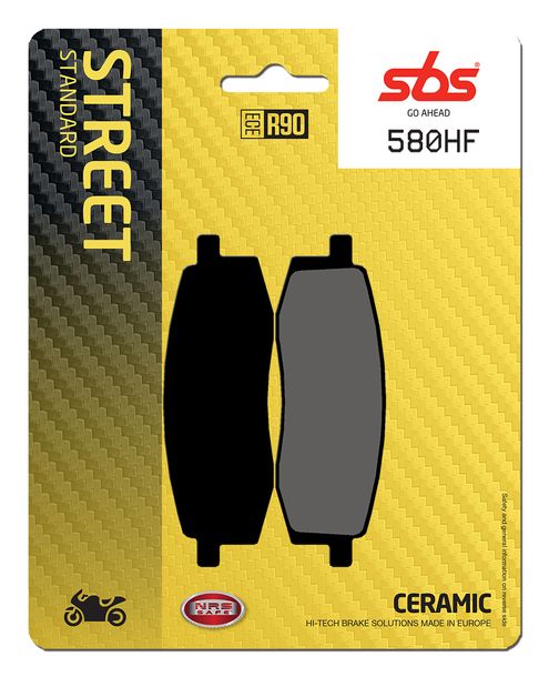 Pastiglie freno SBS 580HF Street Ceramic per Yamaha TT TTR TT-R 250 / 600 ccm Anno 1987 - 1992