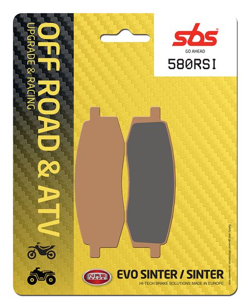 SBS 580RSI Offroad Racing Sinter Brake Pads for Yamaha YZ TT 125 - 350 ccm Year 1985 - 1994