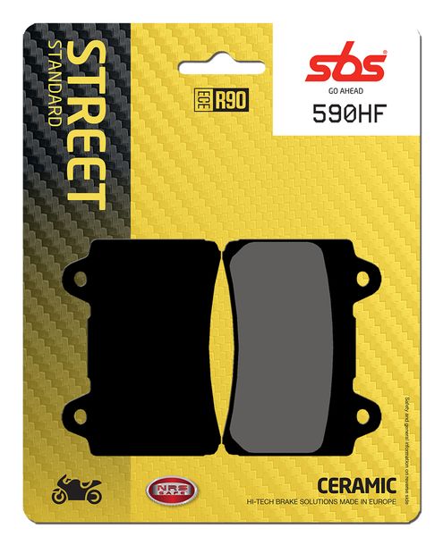 Pastiglie freno SBS 590HF Street Ceramic per Yamaha XV 1 Wild Star TZR XVZ Royal TDM TDR FZ Genesis A 250 - 1600 ccm Anno 1987 - 2004