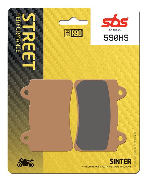 Pastiglie freno SBS 590HS Street Sinter per Yamaha TZR TDM TDR FZ Genesis A FZR R Competition 250 - 850 ccm Anno 1987 - 1995