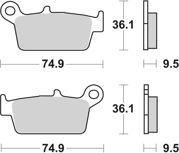 Bremsbeläge SBS 604LF Street Ceramic