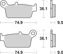 Pastilhas de Freio SBS 604LF Street Ceramic