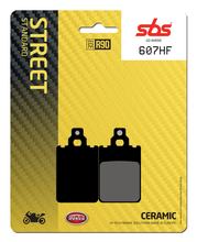 Remblokken SBS 607HF Street Ceramic voor Aprilia SR R LC Classic AF1 Red Rose AE, Fantic Motor Oasis Tuareg Wind Scarabeo NET Climber 50 - 275 ccm
