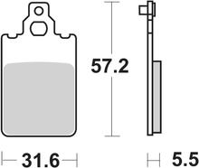 Pastilhas de Freio SBS 607LF Street Ceramic