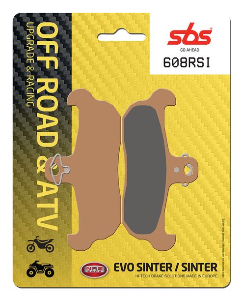 SBS 608RSI Offroad Racing Sinter Brake Pads for HM CRE RR, Husqvarna TE 3 50 - 510 ccm Year 1988 - 2003