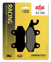 Pastilhas de Freio SBS 611RQ Road Racing Carbon Tech para Triumph Speed Triple i Sprint ST R RS Bonneville T100 Daytona T595 Thruxton EFI i 595N 125 - 1050 ccm Ano. 1997 - 2022