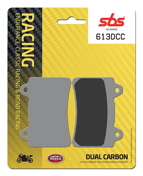 Pastillas de freno de doble carbono SBS 613DCC Road Racing Classic
