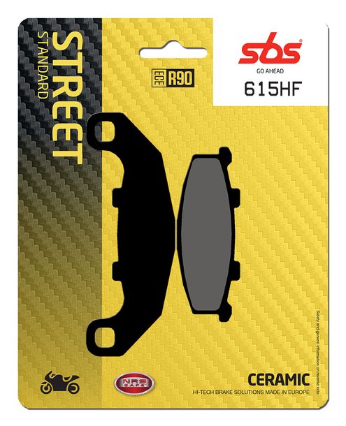 Bremsbeläge SBS 615HF Street Ceramic für Kawasaki Ninja R GPZ S, Suzuki RGV ZR Zephyr GSX F KR1 250 - 1100 ccm Bj. 1988 - 2008