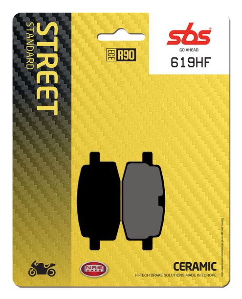 Bremsbeläge SBS 619HF Street Ceramic für Yamaha TZR 80 ccm Bj. 1992 - 2010