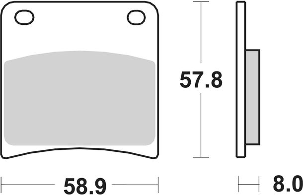Plaquettes de frein SBS 620LF Street Ceramic