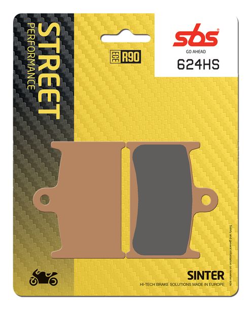 Bremsbeläge SBS 624HS Street Sinter für Triumph Speed Triple i, Suzuki GSF Bandit N S Sprint ST RS Tiger Explorer XC GSX-R K.L.M.N Daytona T595 Thunderbird